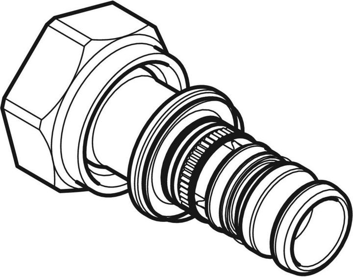 Produktbild Geberit Vertriebs GmbH Mepla Übergangsverschraubung Rotguss 32mmx1 1/2