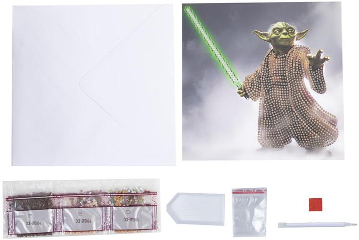 Produktbild Craft Buddy Yoda, Karte 18x18cm Crystal Art