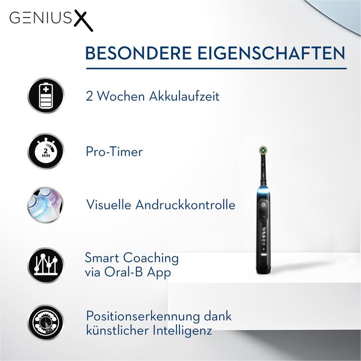 Actual product image Oral-B Genius X Electric Toothbrush Black (Oscillating toothbrush)