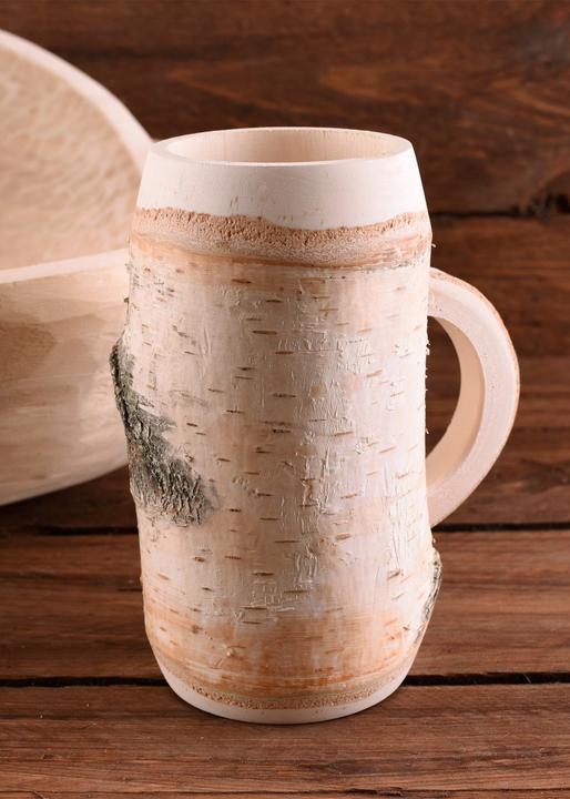 Immagine prodotto Battle Merchant Brocca in legno di betulla con manico 500 ml