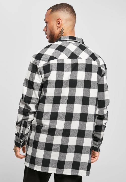 Actual product image Urban Classics Long Oversized Checked Shirt - 16632 (M)