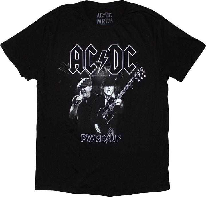 Immagine prodotto AC/DC PWRD-UP B&W Photo EU Tour '24 Maglietta Stampa posteriore Adulto Unisex (L)