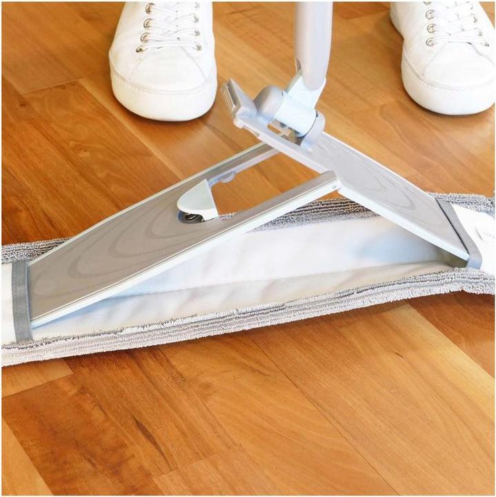 Image du produit CREaCLEAN Support pliant (42cm) CrystalMop avec manche télescopique et housse de lavage (1 pcs)