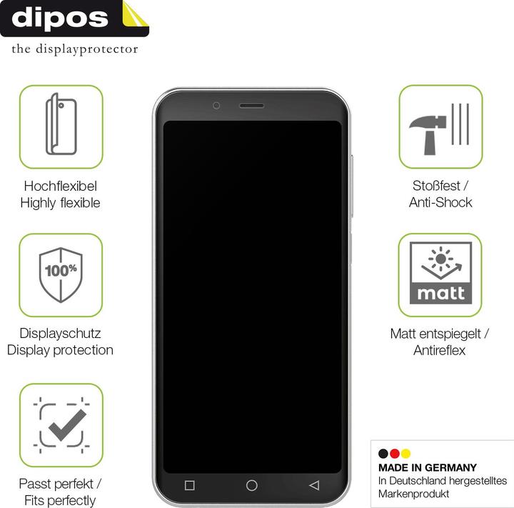 Actual product image Dipos Full Cover Screen Protector Matte (1 Piece, Emporia Smart)