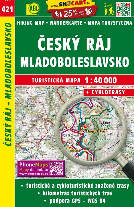 Wanderkarte Tschechien Cesky raj, Mladobleslavsko 1 : 40 000