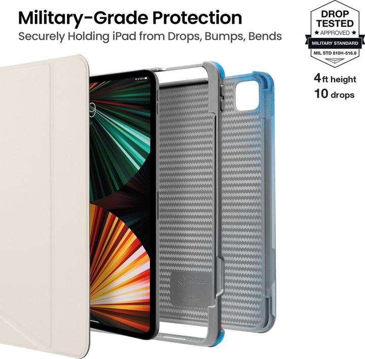 Actual product image tomtoc Vertical Case (iPad Pro 12.9 2021 (5th Gen))
