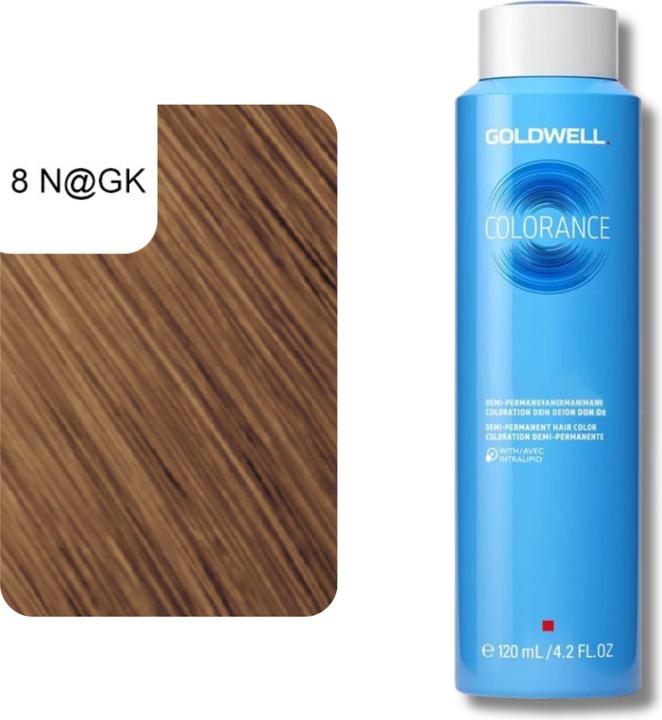 Actual product image Goldwell Colorance Elumenated (8NGK light blonde elumenated gold copper)