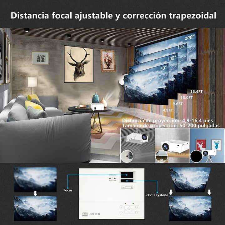 Image du produit Ysametp Mini vidéoprojecteur (Full HD, 7500 lm)