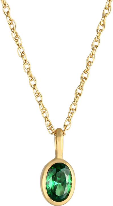 Image du produit Elli Chaîne en cristal (Argent 925 sterling plaqué or, Zircone, 45 cm)