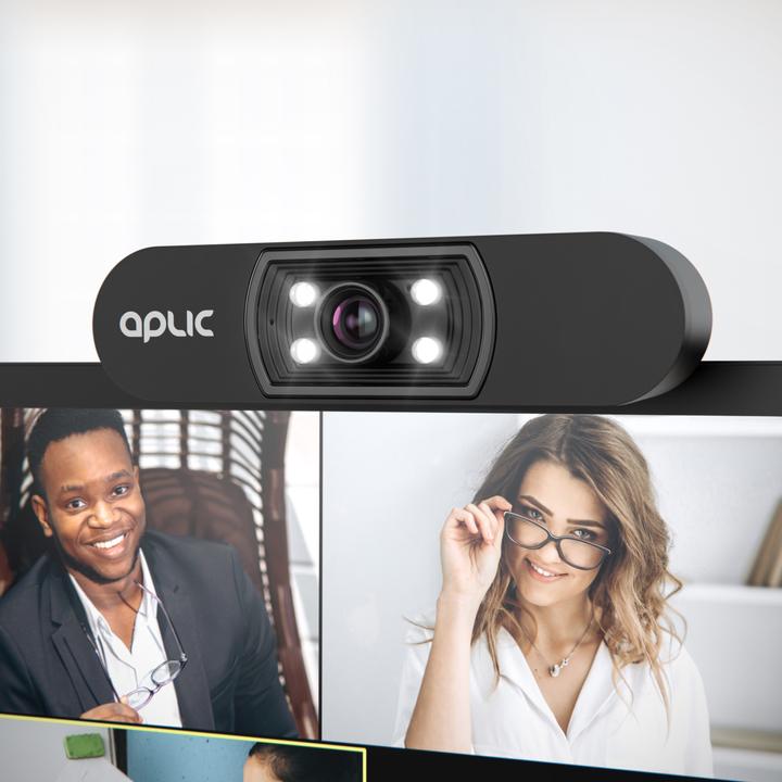 Actual product image Aplic Full HD webcam with microphone, 1920x1080P @ 25 Hz, 4 auxiliary lights / scene light, 5P lens, for