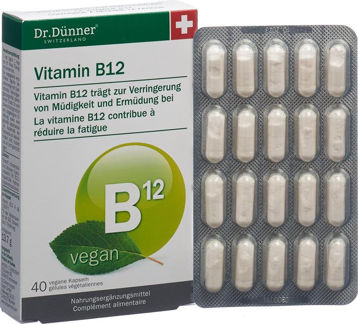 Produktbild Dr. Dünner Vitamin B12 (40 Stück, Kapseln, 35 g)