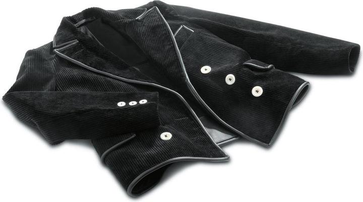 Actual product image FHB GERHARD guild jacket Trenkercord three-wire with genuine leather black (54)