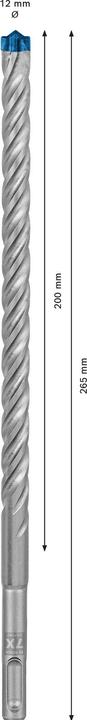 Actual product image Bosch Professional Zubehör Expert SDS plus-7X hammer drill, 12 x 200 x 265 mm (12 millimetres)