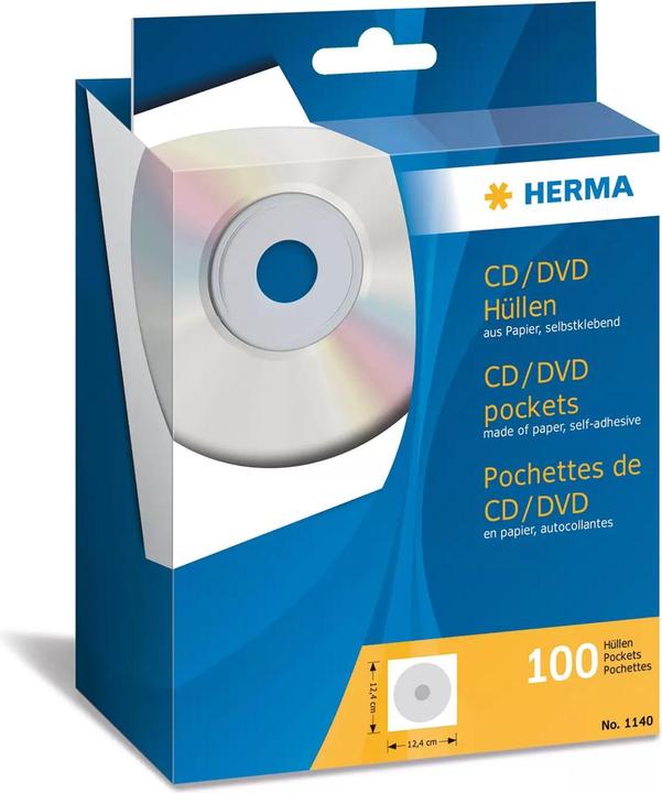 Actual product image Herma CD/DVD sleeves