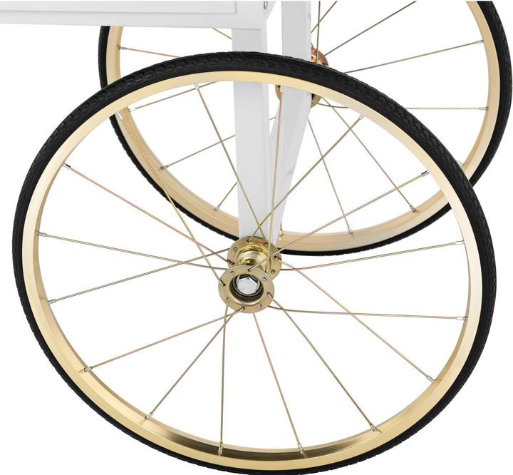Actual product image Royal Catering Popcorn Machine Trolley - white & gold