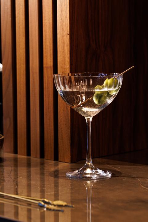 Actual product image Mikasa Treviso Crystal Coupe Glasses, Set of 4, 300ml (0.30 l, 4 x)