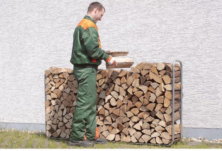 Actual product image wolfcraft Stacking Aid for Firewood (234 x 31 x 104.5 cm)