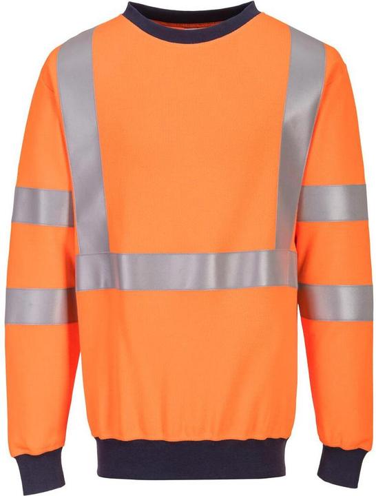 Portwest Mens Flame Resistant Hi-Vis Safety Sweatshirt