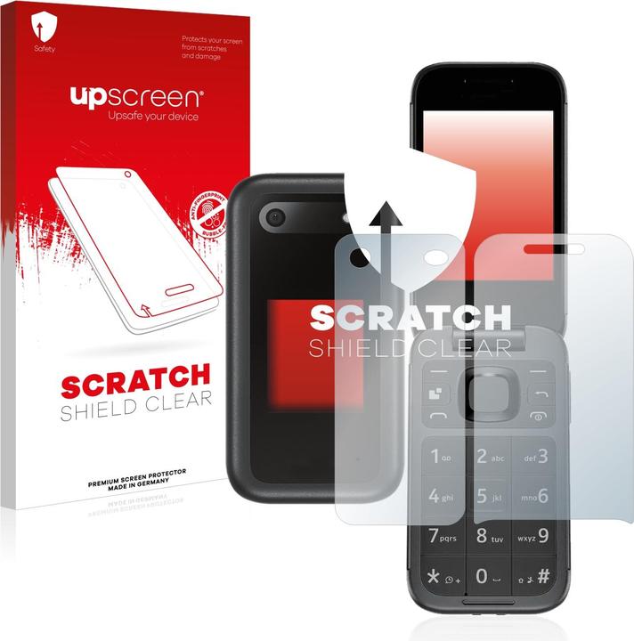 Actual product image upscreen Scratch Shield Protector (1 Piece, Nokia 2660 Flip)