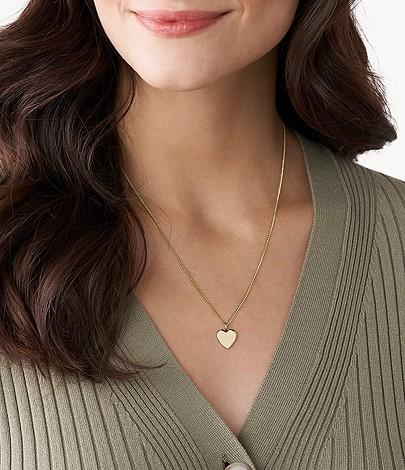 Actual product image Fossil Drew Necklace (Stainless steel, 45 - 50 cm)