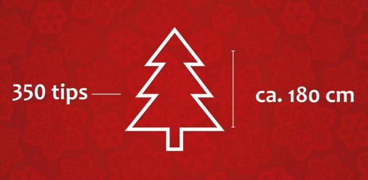 Actual product image Christmas Gifts Xmas tree fir 180cm 350tips (180 cm)