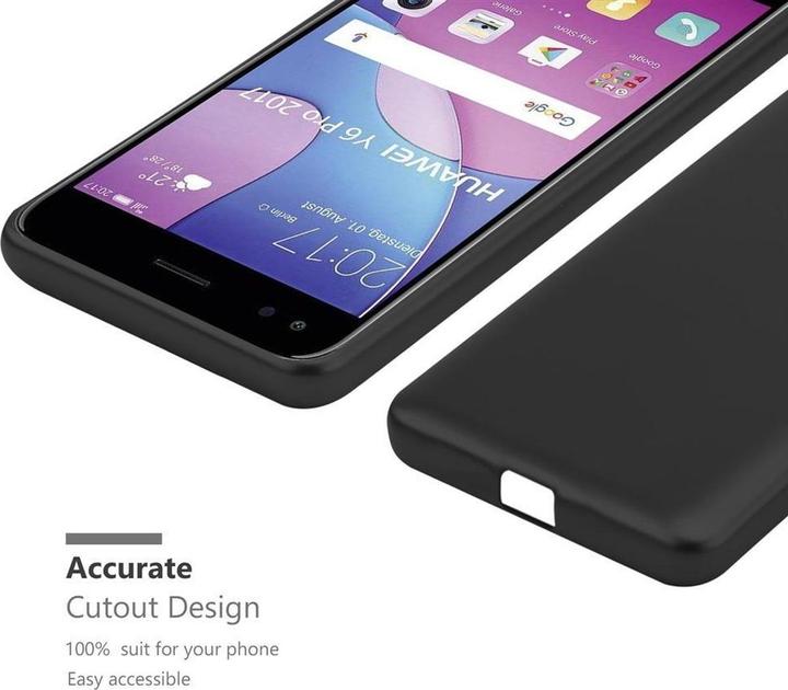 Image du produit Cadorabo Couverture métallique mate TPU (Huawei Y6 Pro (2017))