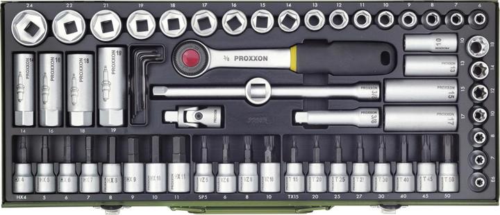 Image du produit Proxxon Ensemble super compact à cliquet, 65 pièces (3/8")