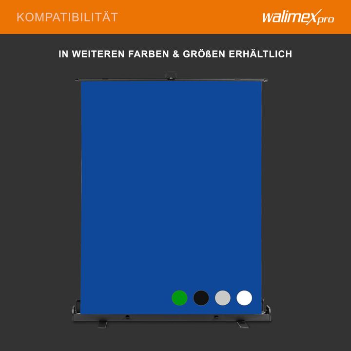 Image du produit Walimex pro Panneau enroulable Fond vert 165x220 (176.50 cm, 226 cm)