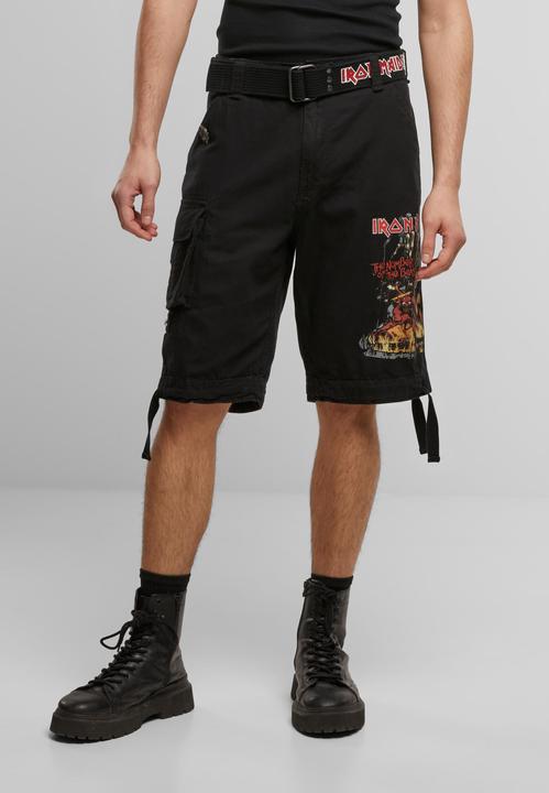 Image du produit Brandit Iron Maiden Savage Shorts The Number of The Beast black edition - 190545 (M, L)