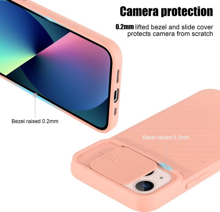 Immagine prodotto Cadorabo Cover in TPU con protezione della fotocamera (Apple iPhone 13)