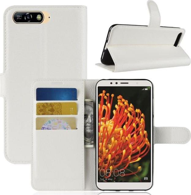 Productafbeelding MU Classic Litchi Leren Boekomslag Serie (Huawei Y6 (2018))