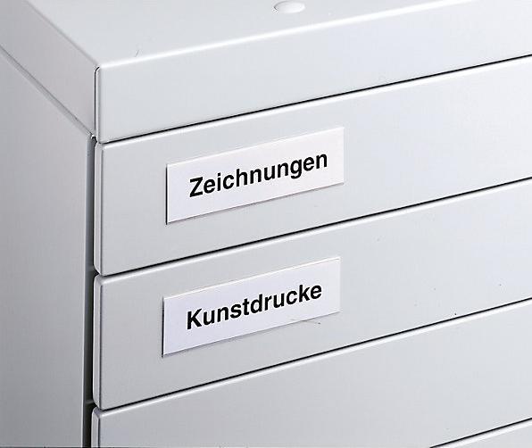 Image du produit C+P Armoire à plans, format A0, 8 tiroirs, hauteur 760 mm, gris noir / blanc trafic.