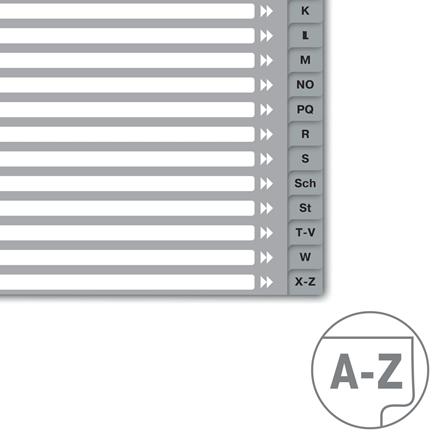 Image du produit von Hallers Intercalaire A4 demi-hauteur, A-Z