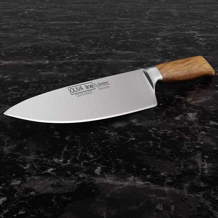 Produktbild Burgvogel Solingen Kochmesser 20cm, Olivenholz (20 cm)