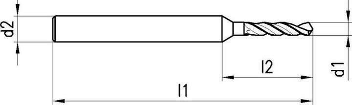 Actual product image Titex Twist drill (0.85 mm)