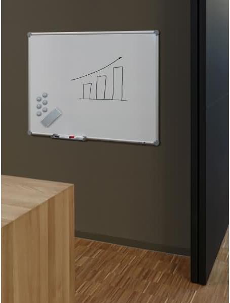 Actual product image Maul Whiteboard 2000, (W)900 x (H)600 mm, grey (60 x 90 cm)