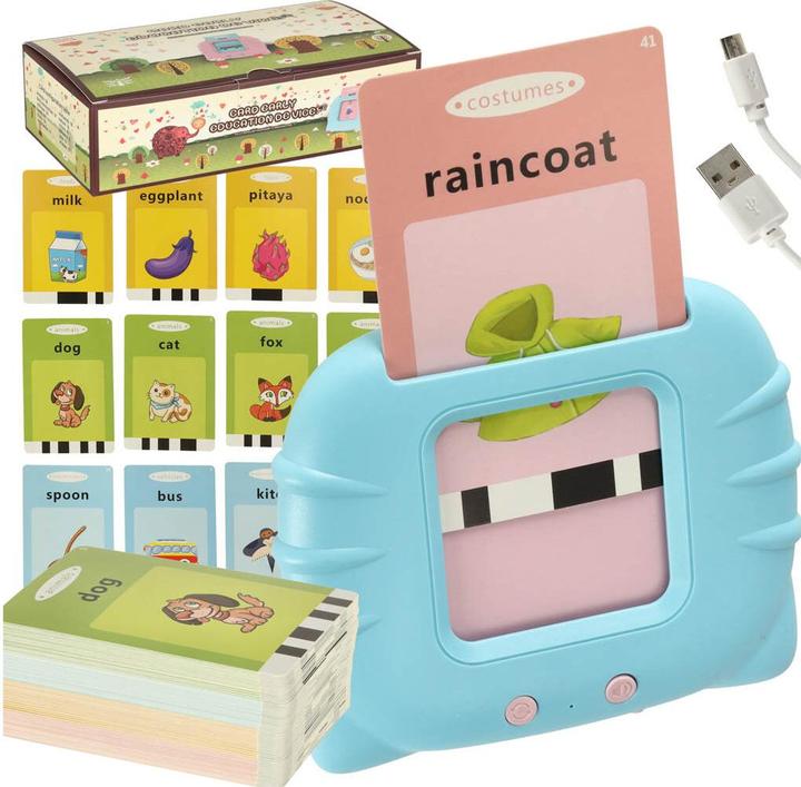 Actual product image Ikonka Flash card reader for learning English words 112 cards