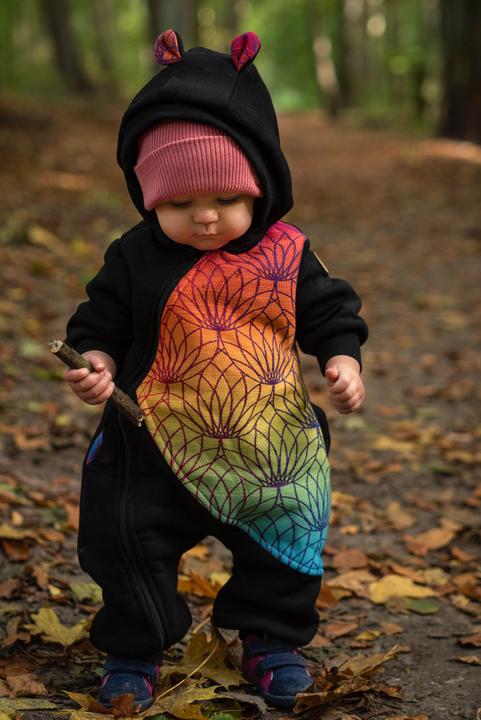 Image du produit Lennylamb Bear Romper - Lotus arc-en-ciel (68)