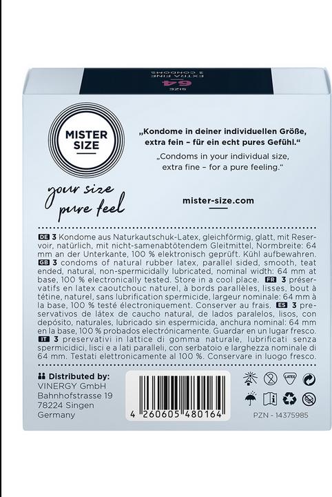 Image du produit Mister Size 64 (3 pcs)