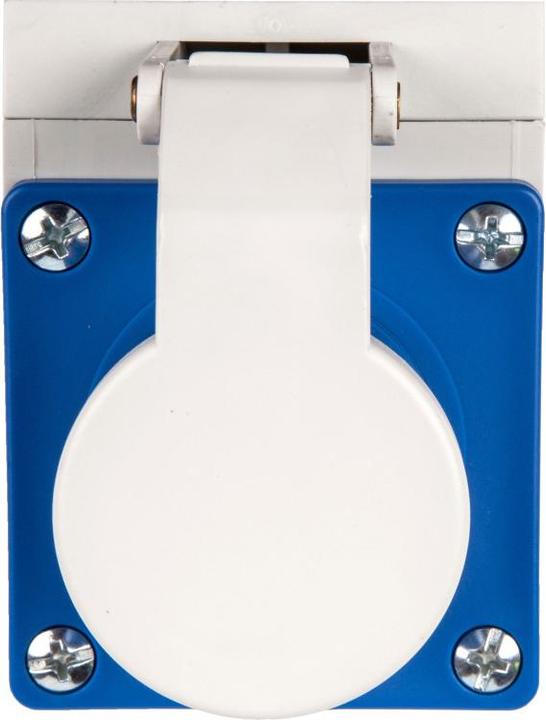 Produktbild PCE 513-6d Wandgerätest.16A 3p 6h mit Klappdeckel (CEE 63/5)