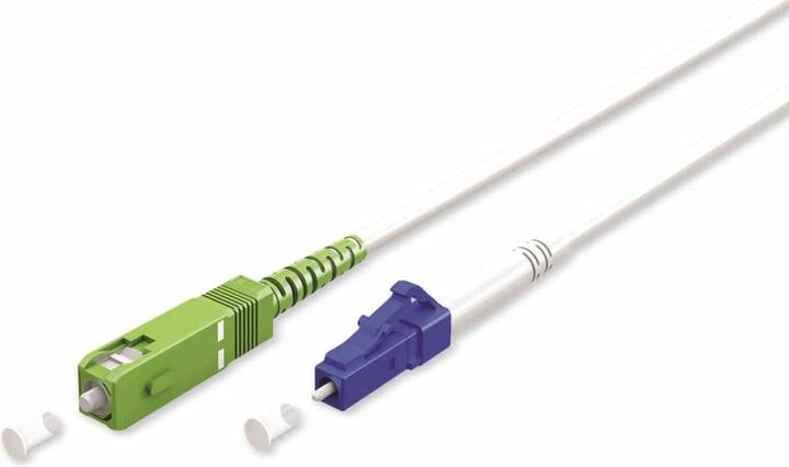Goobay Cavo in fibra ottica FTTH, monomodale OS2 Bianco, bianco Simplex, 25 m (S/UTP, 25 m)