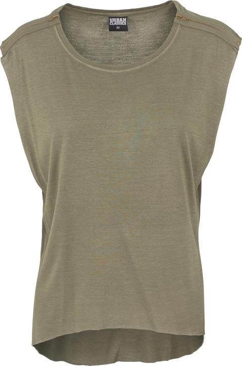 Produktbild Urban Classics Ladies Shoulder Zip HiLo Tee (XS)