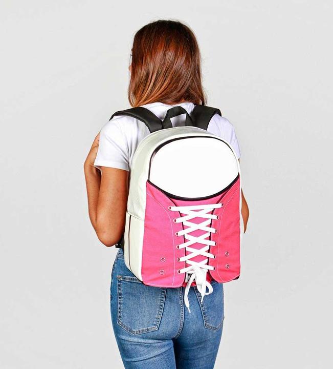 Actual product image Oh My Pop! Sneakers Backpack Fuchsia