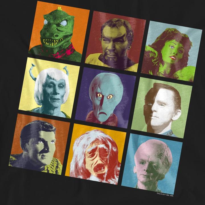 Actual product image Unisex Adult Alien Squares T-Shirt (M)