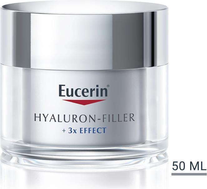Produktbild Eucerin HYALURON-FILLER + 3x EFFECT Tagespflege LSF 15 trockene Haut (50 ml, Tagescreme, SPF 15)
