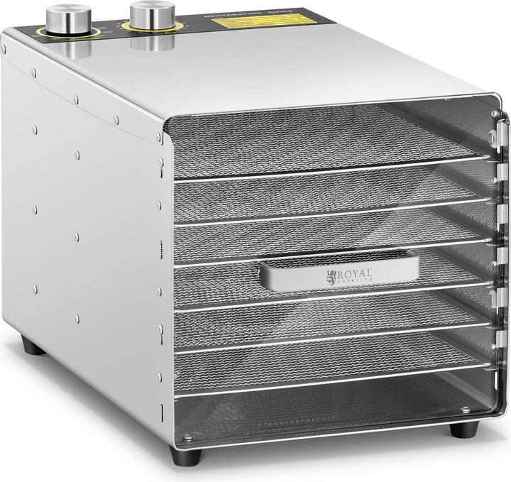 Royal Catering Dörrgerät Dörrautomat Obsttrockner Dörrapparat Dehydrator Obst 500 W 6 Etagen