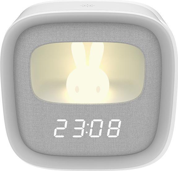 Produktbild Forever Light Wecker mit LED-Hasen-Nachtlicht PURE FNL-06 AURORA weisses Quadrat