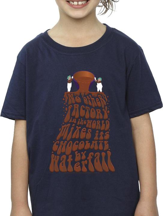 Actual product image Willy Wonka & the Chocolate Factory Girls Chocolate Waterfall Cotton T-Shirt (116)