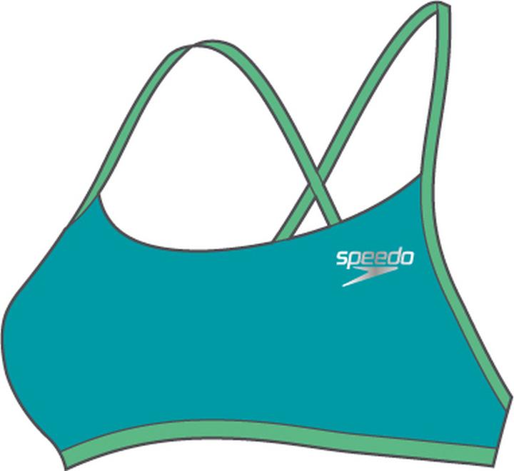 Speedo Solid Tie-Back Crop Top (W28/L32)
