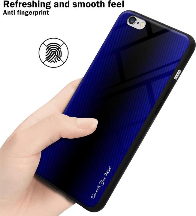 Produktbild Cadorabo TPU Gestreiftes Glas Cover (Apple iPhone 6)